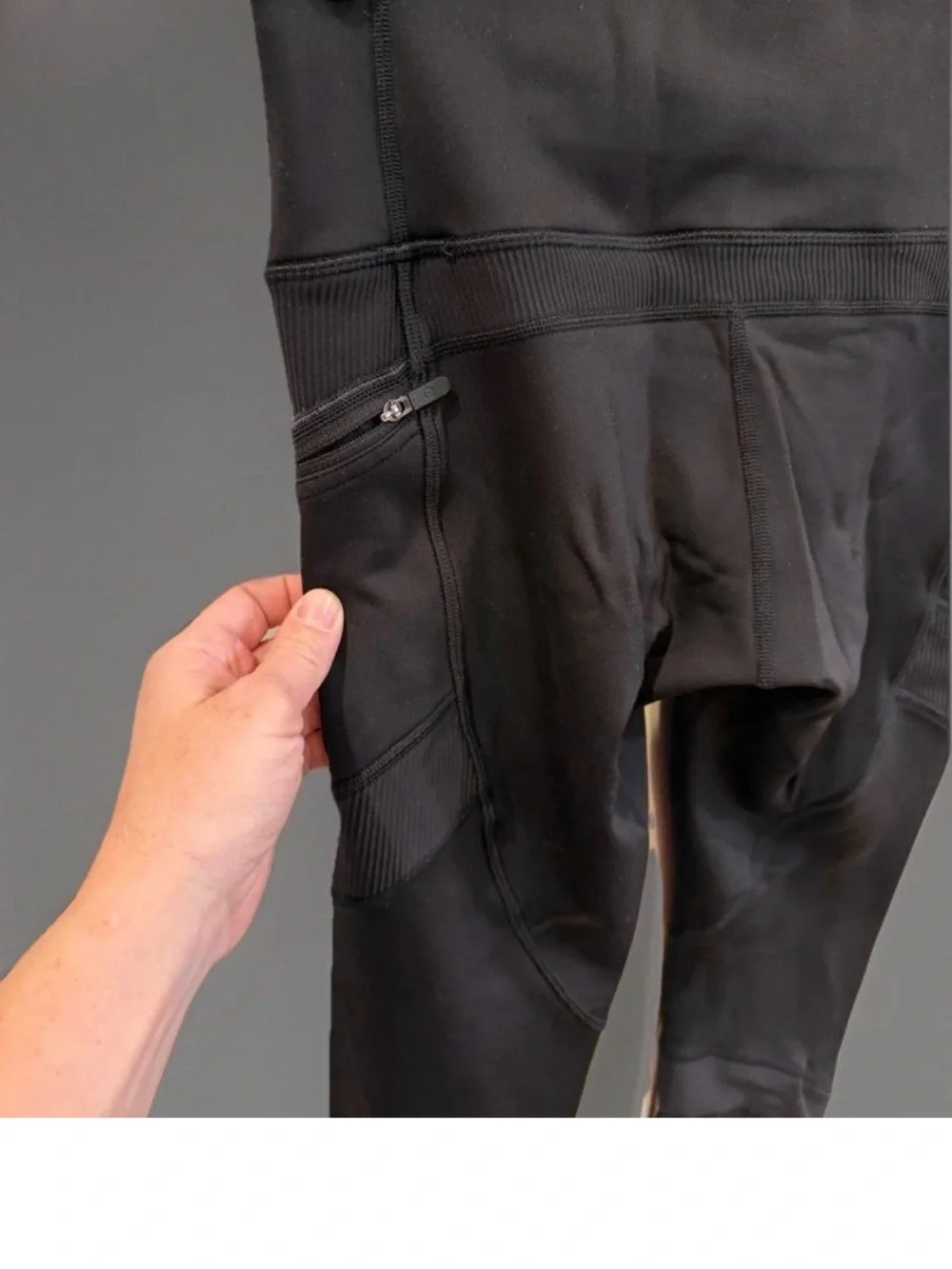 LULULEMON Pants Womens 4 Black High Rise Ankle Leggings Running Keep the Fleece